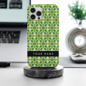 Bladpatroon, Groene bladeren, Jouw naam Case-Mate iPhone Case