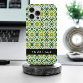Bladpatroon, Groene bladeren, Jouw naam Case-Mate iPhone Case