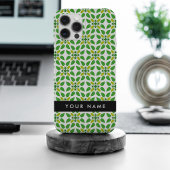 Bladpatroon, Groene bladeren, Jouw naam Case-Mate iPhone Case
