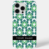 Bladpatroon, Groene bladeren, Jouw naam Case-Mate iPhone Case (Achterkant)