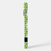 Bladpatroon, Groene bladeren, Jouw naam iPhone Hoesje (Linkerkant)