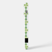 Bladpatroon, Groene bladeren, Jouw naam iPhone Hoesje (Linkerkant)