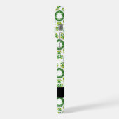 Bladpatroon, Groene bladeren, Jouw naam iPhone Hoesje (Linkerkant)