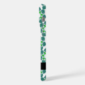 Bladpatroon, Groene bladeren, Jouw naam iPhone Hoesje (Linkerkant)