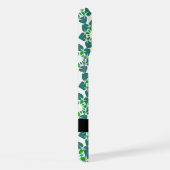 Bladpatroon, Groene bladeren, Jouw naam iPhone Hoesje (Rechterkant)