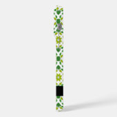 Bladpatroon, Groene bladeren, Jouw naam iPhone Hoesje (Linkerkant)