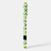 Bladpatroon, Groene bladeren, Jouw naam iPhone Hoesje (Rechterkant)