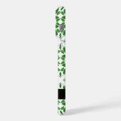 Bladpatroon, Groene bladeren, Jouw naam iPhone Hoesje (Linkerkant)