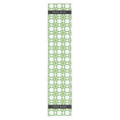 Bladpatroon, Groene bladeren, Jouw naam Korte Tafelloper (Voorkant)