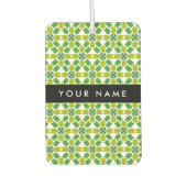 Bladpatroon, Groene bladeren, Jouw naam Luchtverfrisser (Voorkant)