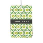 Bladpatroon, Groene bladeren, Jouw naam Luchtverfrisser (Voorkant)