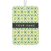 Bladpatroon, Groene bladeren, Jouw naam Luchtverfrisser (Achterkant)