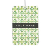 Bladpatroon, Groene bladeren, Jouw naam Luchtverfrisser (Voorkant)