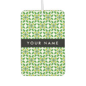 Bladpatroon, Groene bladeren, Jouw naam Luchtverfrisser (Voorkant)