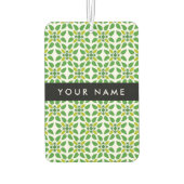 Bladpatroon, Groene bladeren, Jouw naam Luchtverfrisser (Achterkant)