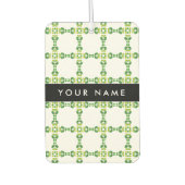 Bladpatroon, Groene bladeren, Jouw naam Luchtverfrisser (Voorkant)