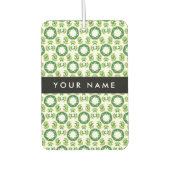 Bladpatroon, Groene bladeren, Jouw naam Luchtverfrisser (Voorkant)