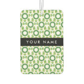 Bladpatroon, Groene bladeren, Jouw naam Luchtverfrisser (Achterkant)