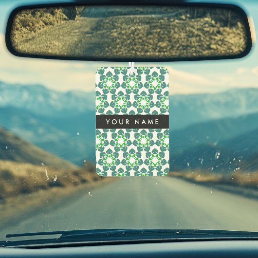 Bladpatroon, Groene bladeren, Jouw naam Luchtverfrisser