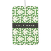 Bladpatroon, Groene bladeren, Jouw naam Luchtverfrisser (Voorkant)