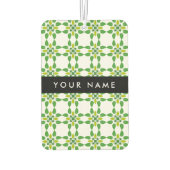 Bladpatroon, Groene bladeren, Jouw naam Luchtverfrisser (Achterkant)