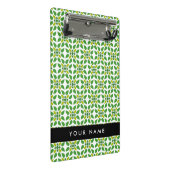 Bladpatroon, Groene bladeren, Jouw naam Mini Klembord (Schuin)