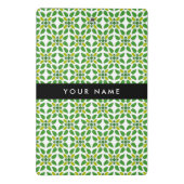 Bladpatroon, Groene bladeren, Jouw naam Mini Klembord (Achterkant)