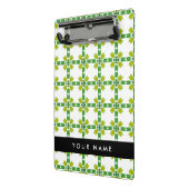 Bladpatroon, Groene bladeren, Jouw naam Mini Klembord (Angled2)