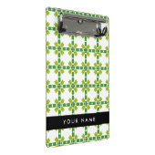 Bladpatroon, Groene bladeren, Jouw naam Mini Klembord (Schuin)