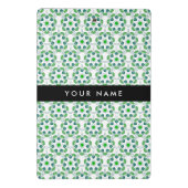 Bladpatroon, Groene bladeren, Jouw naam Mini Klembord (Achterkant)