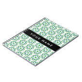 Bladpatroon, Groene bladeren, Jouw naam Notitieboek (Linkerzijde)