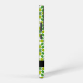 Bladpatroon, Groene bladeren, Jouw naam Samsung Galaxy Hoesje (Rechterkant)