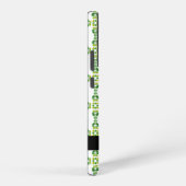 Bladpatroon, Groene bladeren, Jouw naam Samsung Galaxy Hoesje (Rechterkant)