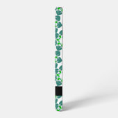 Bladpatroon, Groene bladeren, Jouw naam Samsung Galaxy Hoesje (Linkerkant)