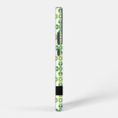 Bladpatroon, Groene bladeren, Jouw naam Samsung Galaxy Hoesje (Rechterkant)