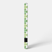 Bladpatroon, Groene bladeren, Jouw naam Samsung Galaxy Hoesje (Linkerkant)