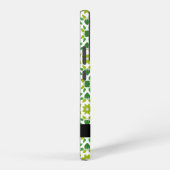 Bladpatroon, Groene bladeren, Jouw naam Samsung Galaxy Hoesje (Rechterkant)