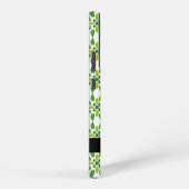 Bladpatroon, Groene bladeren, Jouw naam Samsung Galaxy Hoesje (Rechterkant)