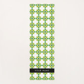 Bladpatroon, Groene bladeren, Jouw naam Yogamat (Voorkant)