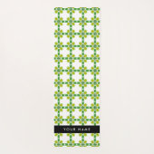 Bladpatroon, Groene bladeren, Jouw naam Yogamat (Achterkant)