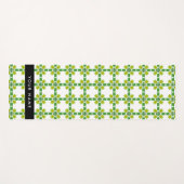 Bladpatroon, Groene bladeren, Jouw naam Yogamat (Voorkant (horizontaal))