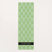 Bladpatroon, Groene bladeren, Jouw naam Yogamat (Achterkant)