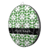 Bladpatroon, Groene Bladeren, Uw Naam Dartbord (Voorkant Rechts)