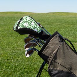 Bladpatroon, Groene Bladeren, Uw Naam Golfheadcover