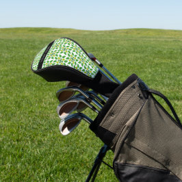 Bladpatroon, Groene Bladeren, Uw Naam Golfheadcover