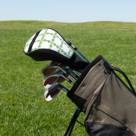 Bladpatroon, Groene Bladeren, Uw Naam Golfheadcover