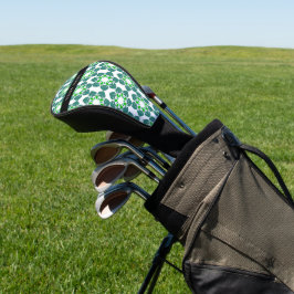 Bladpatroon, Groene Bladeren, Uw Naam Golfheadcover