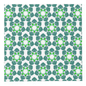 Bladpatroon, Groene Bladeren, Uw Naam Kubus (Rechts)