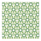 Bladpatroon, Groene Bladeren, Uw Naam Kubus (Rechts)