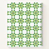 Bladpatroon, Groene Bladeren, Uw Naam Notitieboek (Achterkant)